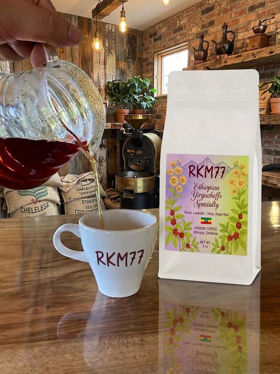 Ethiopian Organic Floral Specialty Coffee - RKM77 Coffee